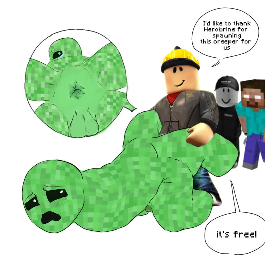 ass creeper creeper_(minecraft) gay minecraft roblox robloxian