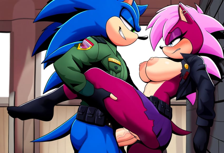 ai_generated ass blue_body breasts incest incest_(lore) magenta_fur male/female pink_hair sex sonia_the_hedgehog sonic_(series) sonic_the_hedgehog sonic_the_hedgehog_(series) sonic_underground sonic_x_sonia straight veiny_penis