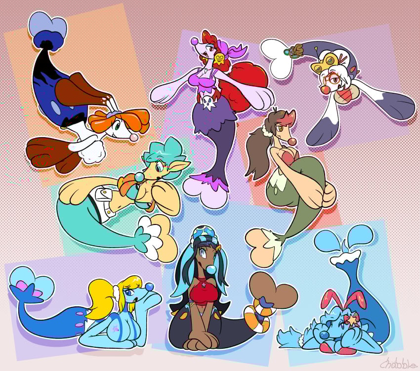 after_transformation alternate_species anthro anthro_female anthro_male anthro_only blonde_hair blue_body blue_eyes captain_syrup chabble character_request crossover dark_skin femboy furry furry_female furry_male furry_only harem mario_(series) metroid nessa_(pokemon) nintendo orange_hair oscee_(chabble) pink_body pokemon pokemon_(species) primarina purah purah_(tears_of_the_kingdom) rabbit rabbit_ears red_eyes red_hair samus_aran seal the_legend_of_zelda wario_(series) wario_land yellow_eyes zero_suit_samus