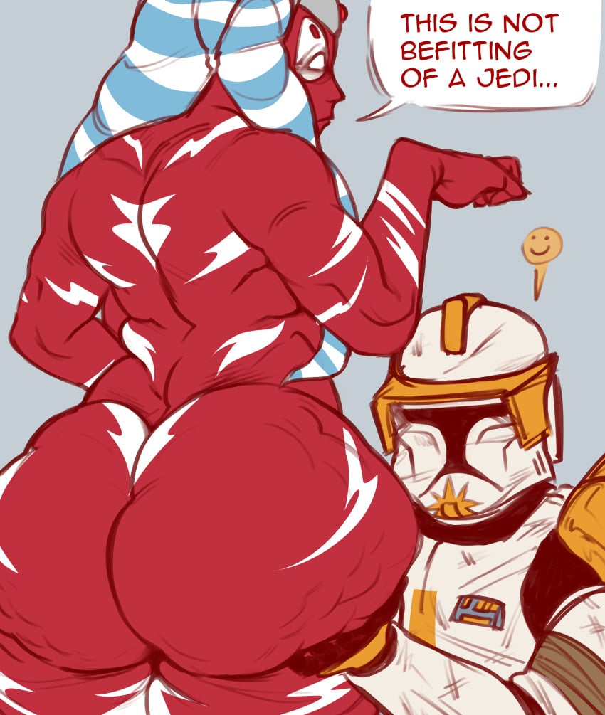 ass_grab bottom_heavy cellulite child_bearing_hips chunky clone clone_trooper clone_wars commander_cody fat fat_ass fat_butt huge_ass hyper_ass jedi kingmecrownless massive_ass pear_shaped plump red_skin shaak_ti star_wars thick thick_thighs togruta venus_body wide_hips