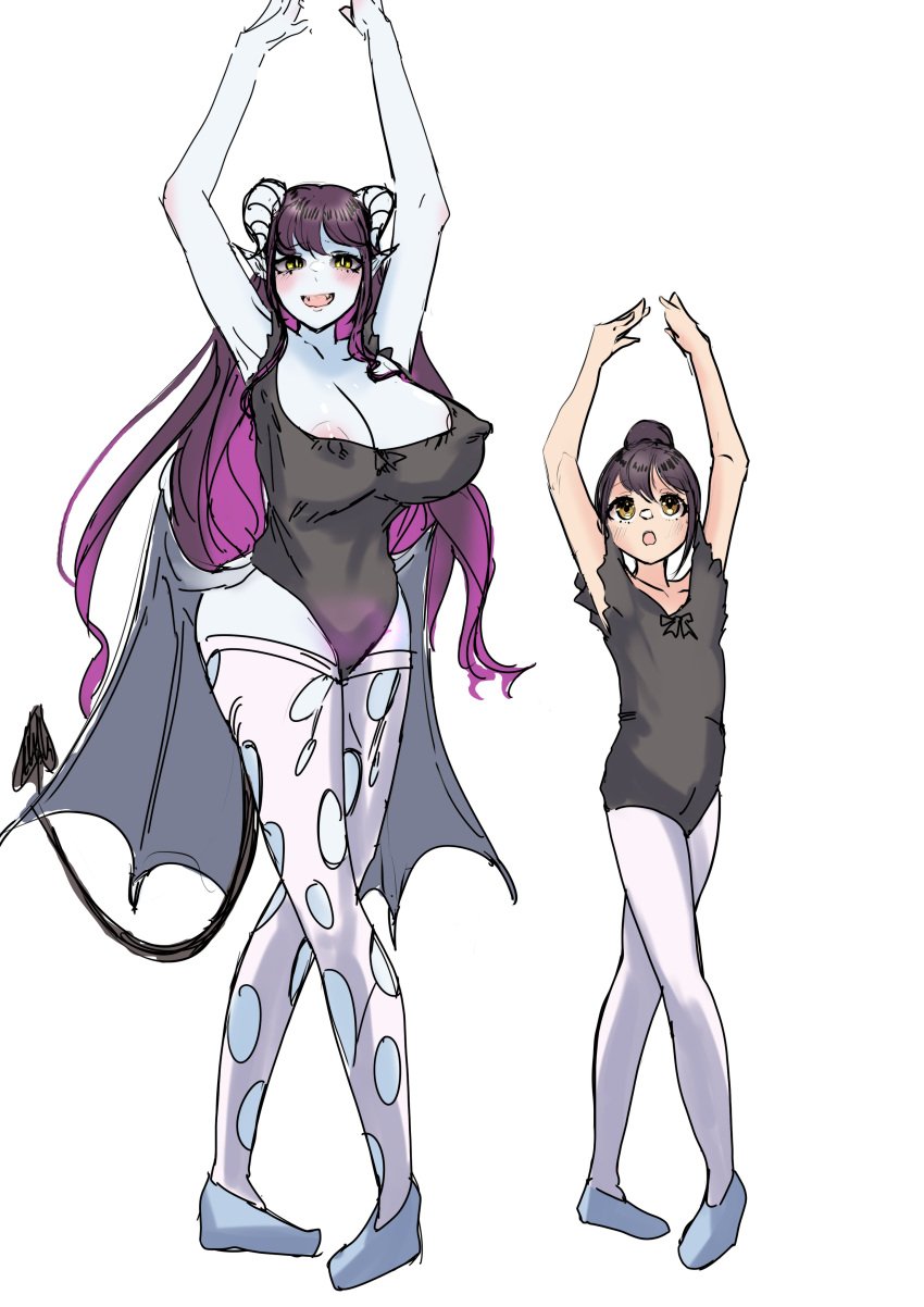 1girls ass_expansion assimilation before_and_after breast_expansion breasts close_rim_open clothing comic corruption covered_navel covered_nipples demon_girl demon_horns demon_tail demon_tattoo demon_wings female female_focus female_only growth hair_growth huge_ass huge_breasts identity_death long_hair open_mouth oral oral_invasion oral_possession penetration possession skin_color_change smile solo solo_female spirit spread_legs succubus takeover tattoo tears thick_thighs thigh_expansion thighhighs transformation voluptuous white_legwear white_thighhighs wide_eyed wide_hips