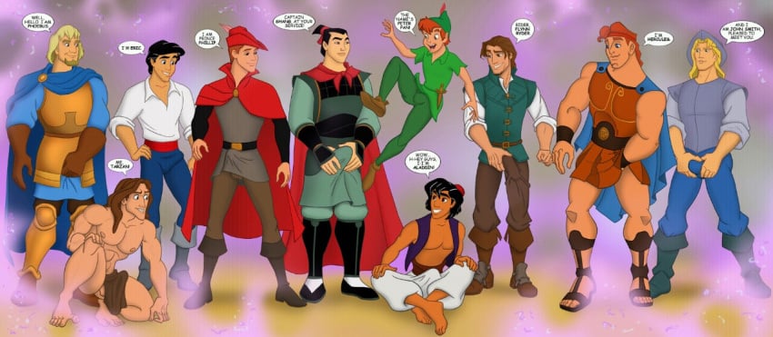 10boys 6+boys aladdin aladdin_(1992_disney_film) aladdin_(character) asian_male character_name clothing crossover disney disney_prince erection_under_clothes eugene_fitzherbert flying flynn_ryder gay gay_orgy hercules_(character) hercules_(disney) holding_penis human icemanblue imminent_anal imminent_oral imminent_orgy imminent_sex introduction john_smith li_shang loincloth male male_only mulan multiple_males peter_pan_(character) peter_pan_(disney) phoebus pocahontas prince_eric prince_phillip sleeping_beauty_(1959_film) straight_hair tagme tangled tarzan_(1999_film) tarzan_(character) the_hunchback_of_notre_dame the_little_mermaid the_little_mermaid_(1989_film) tied_hair vest vpl yaoi