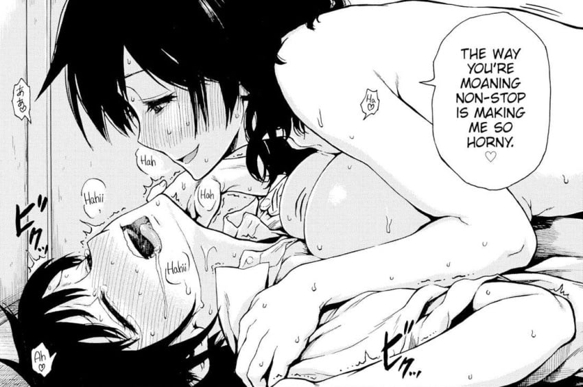 assertive_female cute_male dirty_talk female_on_top hentai male_moaning male_on_bottom manga sex straight submissive_male unknown_artist whimper whimpering