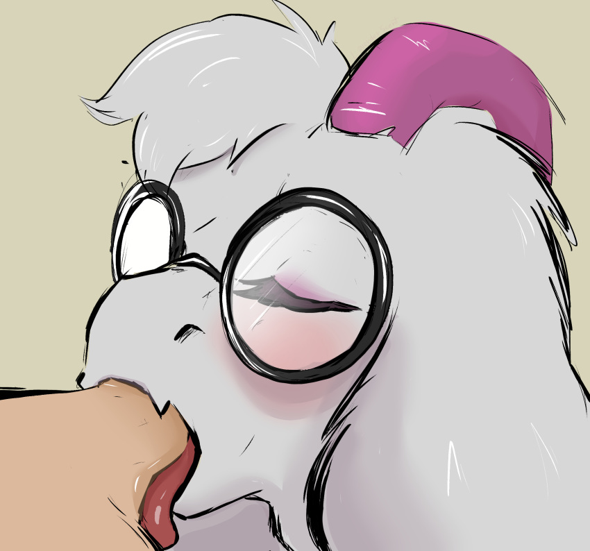 anthro blush bodily_fluids bovid caprine closed_eyes deep_throat deltarune duo fellatio genitals goat hi_res human humanoid_genitalia humanoid_penis lavenderscent looking_pleasured male male/male mammal oral oral_penetration penetration penile penis ralsei saliva sex sucking tongue tongue_out tongue_out_blowjob undertale_(series)