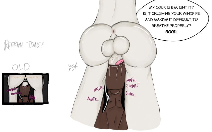 1boy 1futa 2024 99cookiepiss abs anus ass asshole bad_anatomy balls ballsack big_balls big_penis black_hair blowjob choking choking_on_cock color colored cookie_run cookie_run_kingdom dark-skinned_male dark_body dark_cacao_cookie dark_skin dat_ass deep_blowjob deep_penetration deep_throat deepthroat dialogue english english_dialogue english_text fat_ass fellatio futa_on_male futadom futanari futanari/male futanari_penetrating gagging gagging_on_penis irrumatio low_quality malesub muffled muffled_moaning mystic_flour_cookie navel nipples old_art pale-skinned_futanari pale_skin rape raped_by_futanari redraw saliva saliva_drip saliva_on_face saliva_on_penis shaded sloppy_blowjob small_ass speech_bubble sword_swallowing_position taunting text throat_bulge throat_fuck throat_penetration throat_swabbing tongue tongue_on_penis tongue_out tongue_out_blowjob two_tone_hair veiny_penis wackymustdie white_background white_skin