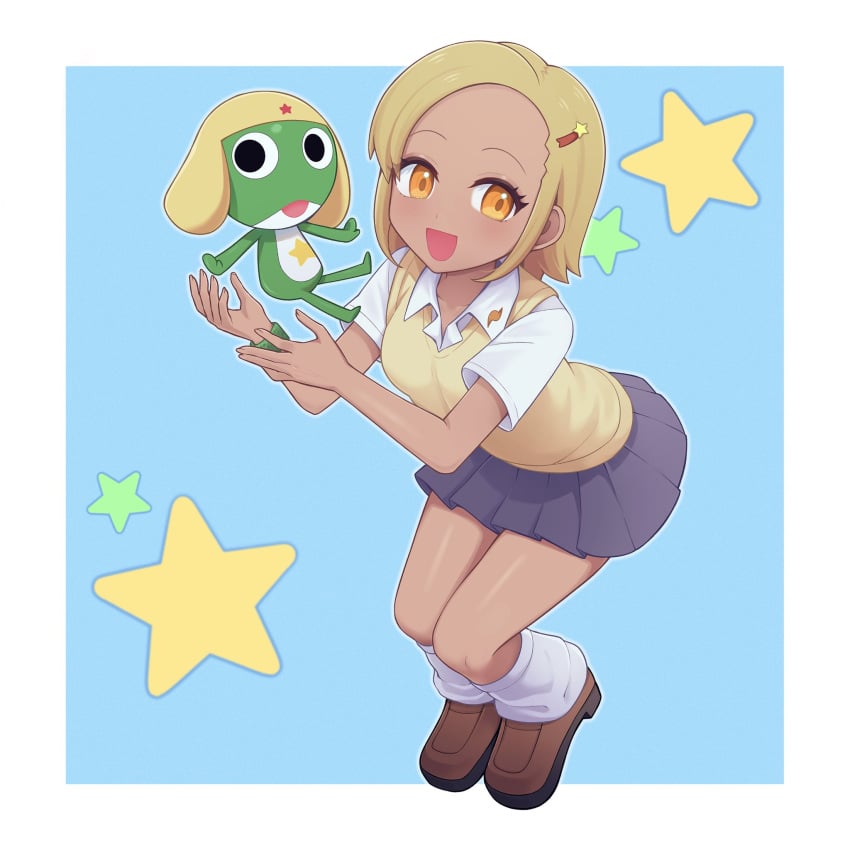 1girls angol_mois female high_angle highres keroro_gunsou not_porn sfw tagme