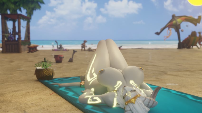 1girls 3d 3d_(artwork) 3d_artwork 3d_model ass beach big_ass big_breasts big_butt bimbo bimbo_body bimbo_lips blizzard_entertainment breasts breasts_bigger_than_head busty curvaceous curves curvy curvy_body curvy_female curvy_figure curvy_hips draenei female female_focus female_only glowing_eyes glowing_tattoo gold_jewelry golden_eyes hooves horns horny horny_female jewelry laying_down lightforged_draenei lightforged_draenei_female lipstick looking_at_partner looking_at_viewer looking_pleasured massive_ass massive_breasts milf mommy mommy_kink morilymory mother naked naked_female oc original_character pierced_belly_button pierced_nipples piercing relaxing sexy sexy_pose sleeping summer tail tattoo tattoos thick thick_ass thick_legs thick_lips thick_thighs warcraft white_body white_hair white_skin world_of_warcraft wow xeraaya