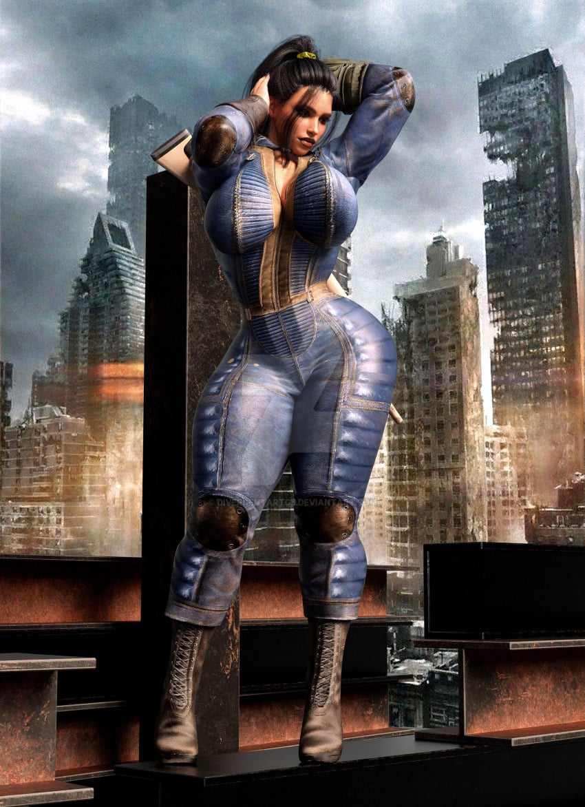 1girls 3d ass big_ass big_breasts breasts bust busty chest curvaceous curvy curvy_figure digital_media_(artwork) divergentartgb electronics fallout fallout_(series) fallout_(tv_series) female female_focus hips hourglass_figure huge_ass huge_breasts human large_ass large_breasts legs light-skinned_female light_skin lucy_maclean mature mature_female thick thick_hips thick_legs thick_thighs thighs vault_dweller voluptuous waist wide_hips