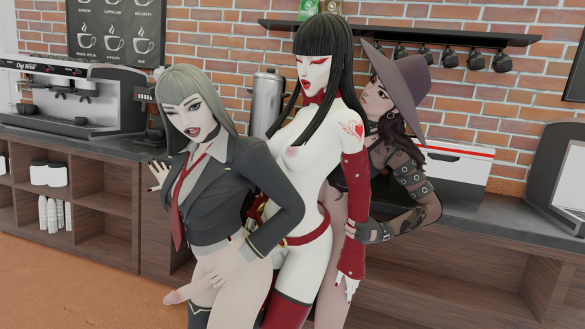 3d anal crossheart fortnite futa_on_futa futanari johndoeseph phaedra_(fortnite) threesome vivica_saint_(fortnite)