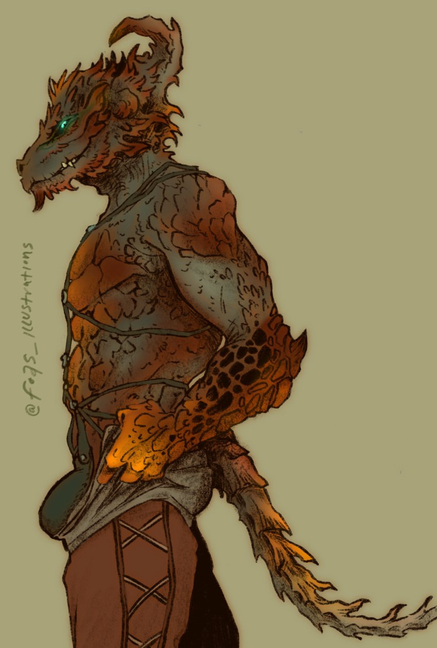 baldur's_gate baldur's_gate_3 baldurs_gate dnd dnd5e dnd_character dndoc dragon dragonborn dragonborn_(dnd) male_only monster pinup pinup_art pinup_pose tav_(baldur's_gate)