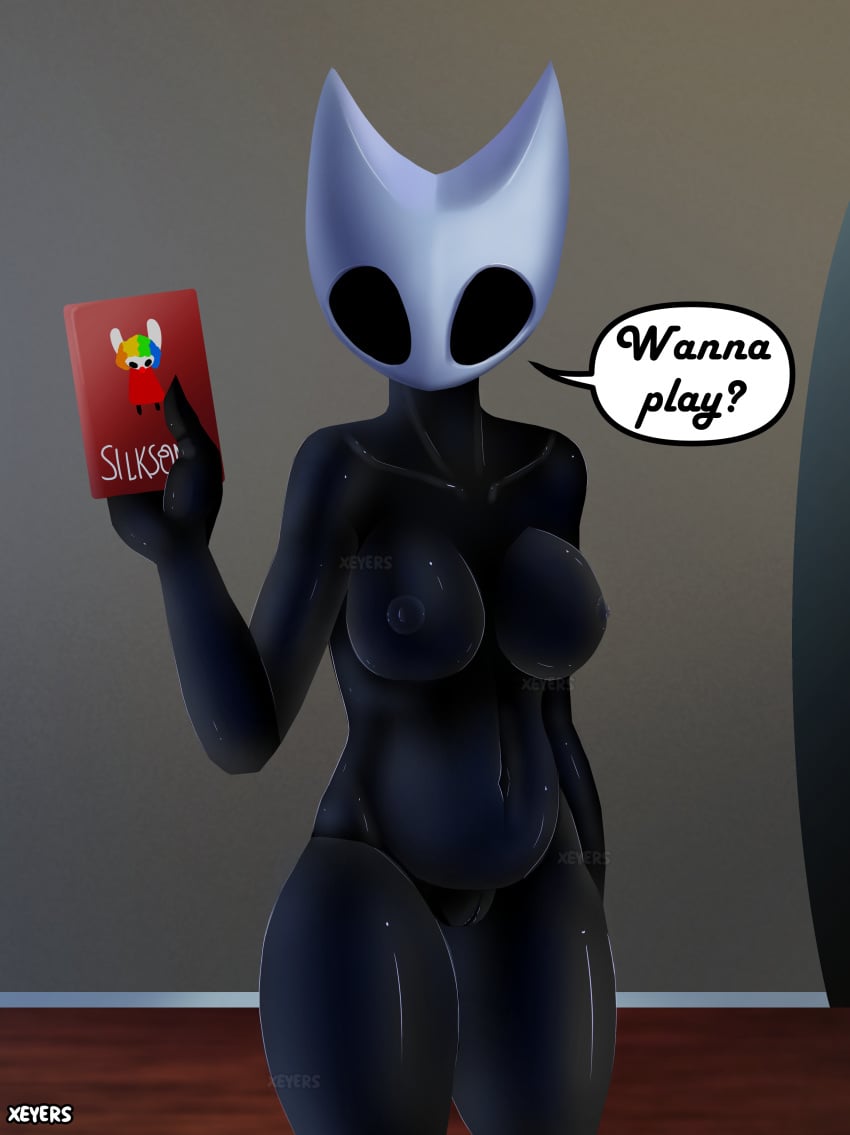 anthro_bug anthro_only asking breasts bug female_only front_view hollow_knight hornet_(hollow_knight) masked_female silksong standing video_game video_game_character