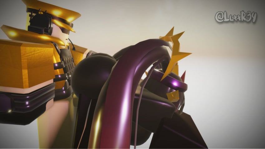 1boy 1girl 3d 3d_(artwork) ass breasts golden_scout_(tds) luxxr34 official_alternate_costume penis roblox roblox_game robloxian scout_(tds) side_view source_request tagme the_umbra tower_defense_simulator