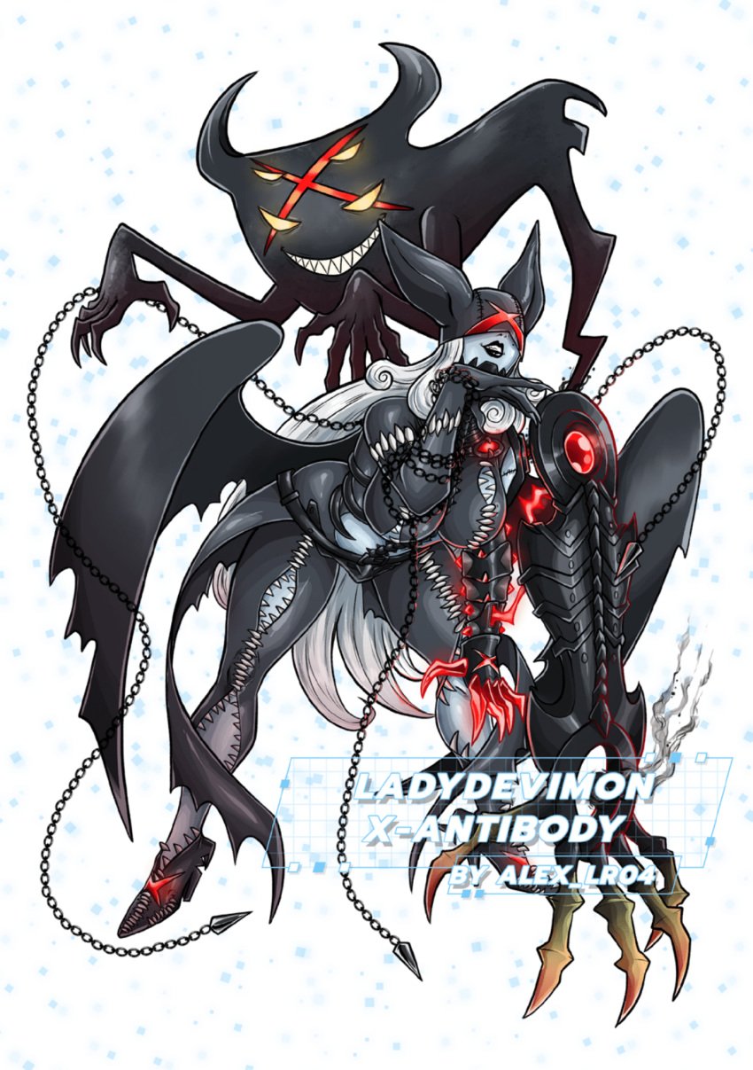 1girls artist_request digimon digimon_(species) female female_only ladydevimon ladydevimon_x solo x_antibody