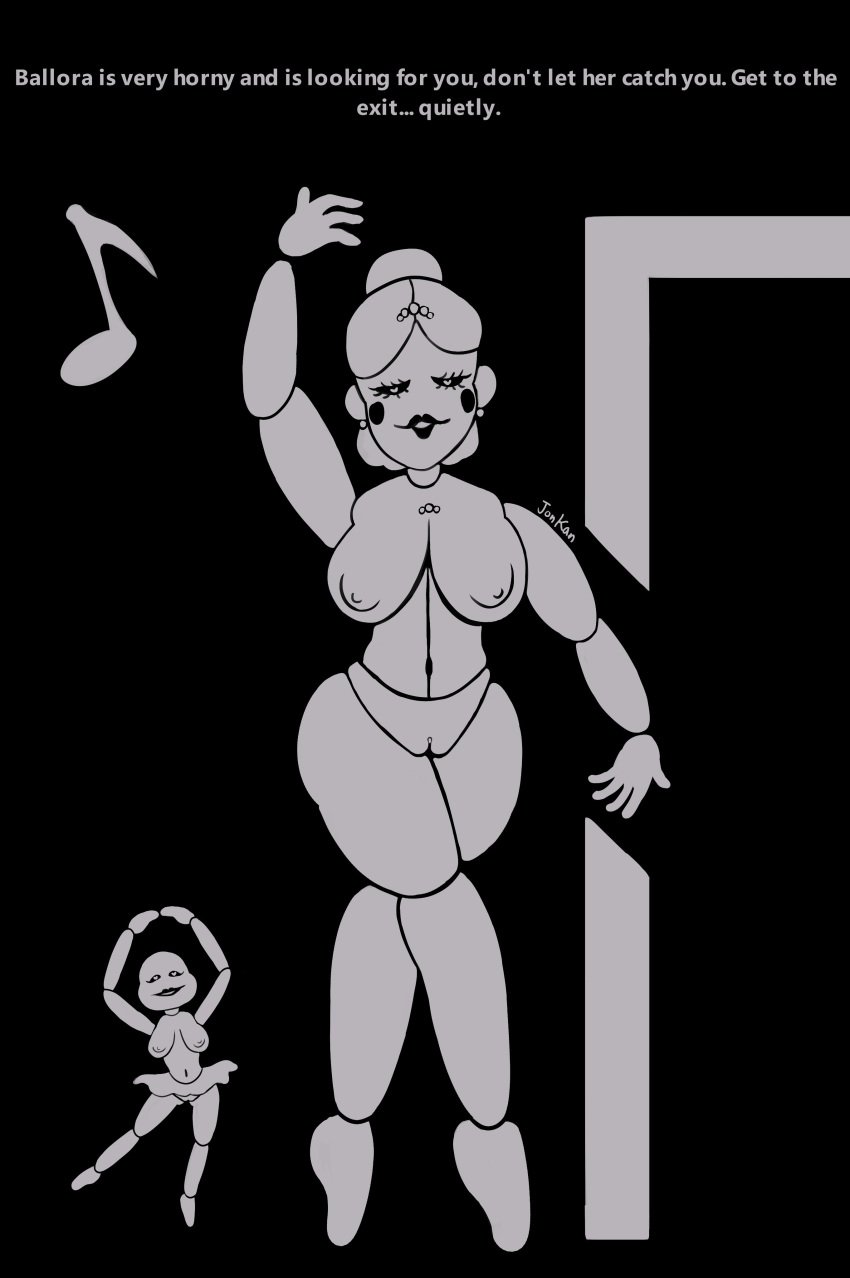 2girls ballora ballora_(fnafsl) child_bearing_hips completely_nude completely_nude_female dancing fat_ass female female_only five_nights_at_freddy's five_nights_at_freddy's:_sister_location fnaf full_body hips jonkan large_breasts massive_breasts minireena mrs_afton multiple_girls naked naked_female nude nude_female silhouette skirt thick_thighs tight_pussy tutorial