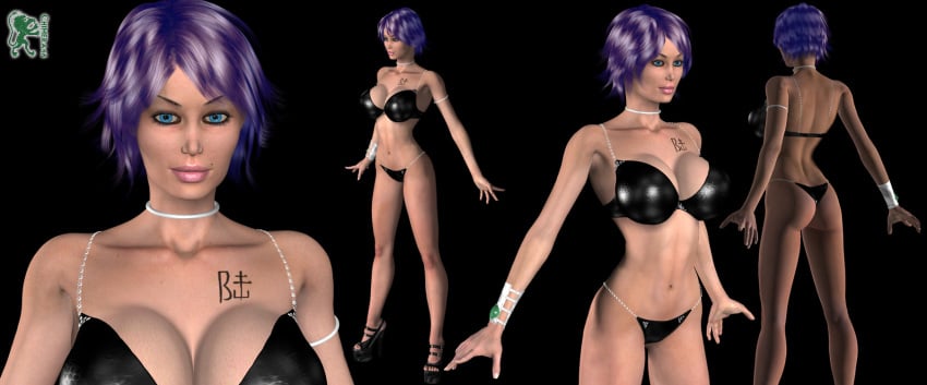 3d 3d_model bikini black_bikini chimera46 clothed six_(tripping_the_rift) tagme thong tripping_the_rift