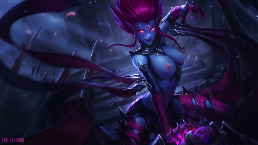 1girls edit evelynn league_of_legends liquidshadow tagme