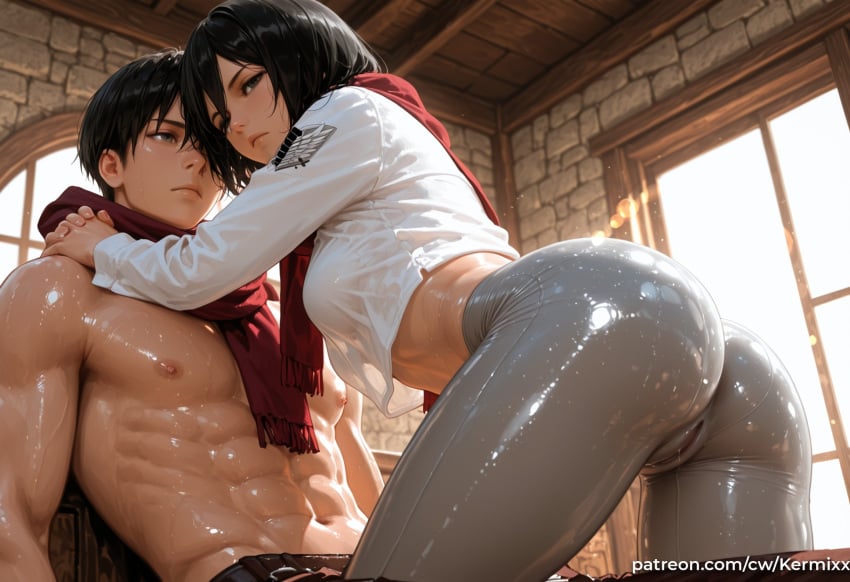 Mikasa Ackerman (Attack On Titan) Rule 34 Image