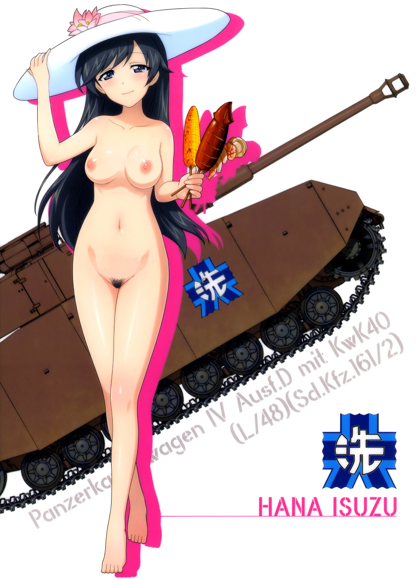 girls_und_panzer isuzu_hana naked nipples photoshop pubic_hair