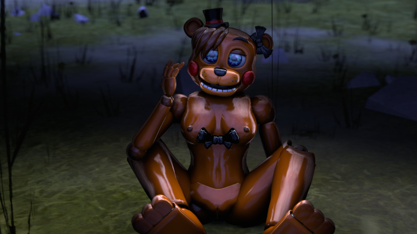 1girls 3d breasts five_nights_at_freddy's furry machine nude rule_63 sfmporn solo source_filmmaker toy_freddy_(fnaf)