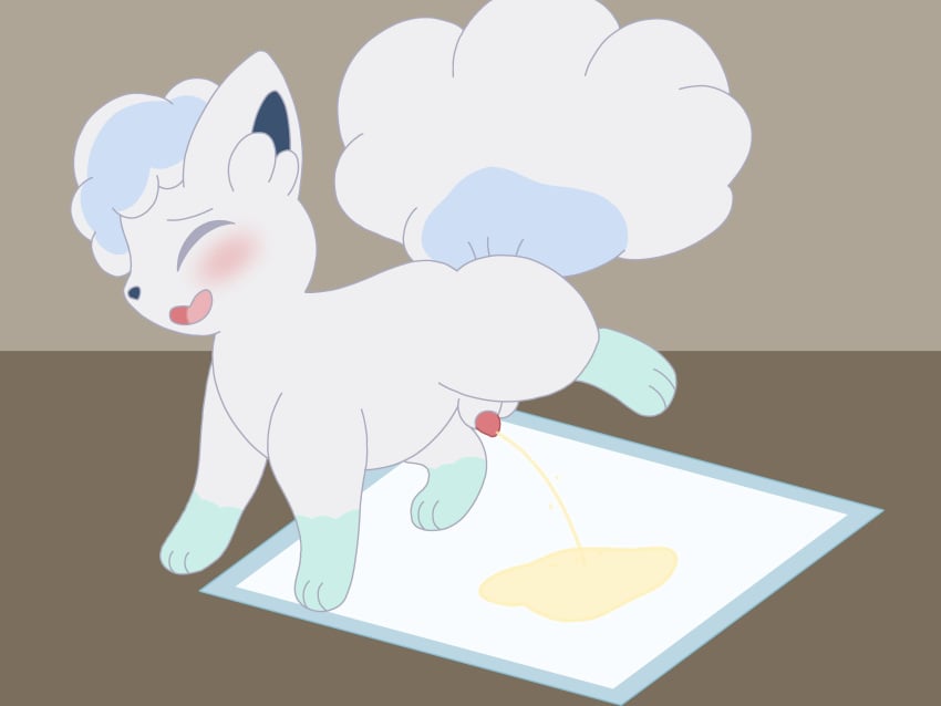 4:3 81yffulfmm absurd_res alolan_form alolan_vulpix animal_genitalia animal_penis balls blush bodily_fluids closed_eyes feral fur generation_7_pokemon genital_fluids genitals hi_res looking_pleasured male multi_tail multicolored_body multicolored_fur nintendo omorashi open_mouth peeing penis pokemon pokemon_(species) puppy_pad raised_leg regional_form_(pokemon) sheath solo tail urinating urinating_male urination urine urine_pool urine_stain urine_stream vulpix watersports