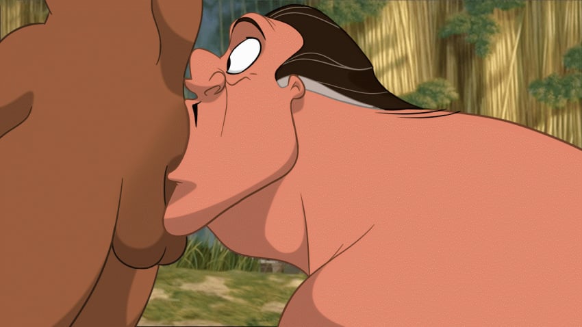 2boys animated bara clayton deepthroat disney fellatio gay irrumatio male male_only matainfancias oral tagme tarzan_(1999_film) tarzan_(character) thrusting yaoi