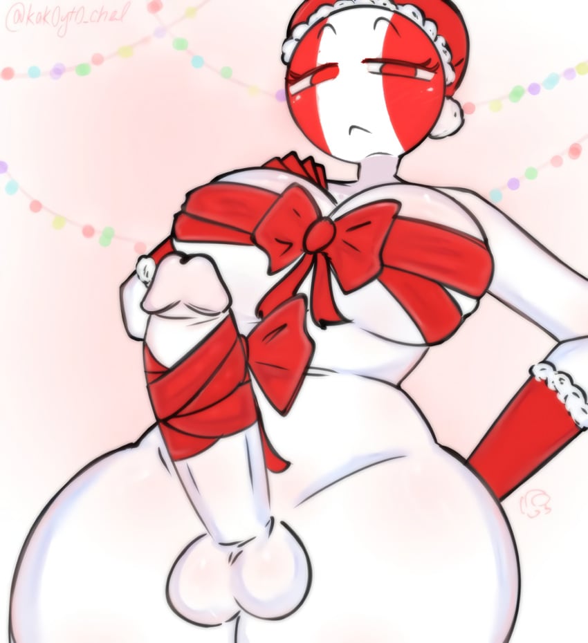 1futa :< apathetic areolae balls better_version_at_source big_breasts big_penis breasts christmas countryhumans countryhumans_edit countryhumans_girl edited edited_image erection futa_only futanari half-closed_eyes holidays humanoid humanoid_penis kak0yt0_chel kak0yt0_chel_style low-angle_view lowres nipples nude penis peru_(countryhumans) ribbon ribbon_on_penis ribboned_body santa_hat solo solo_futa standing thick_thighs wide_hips