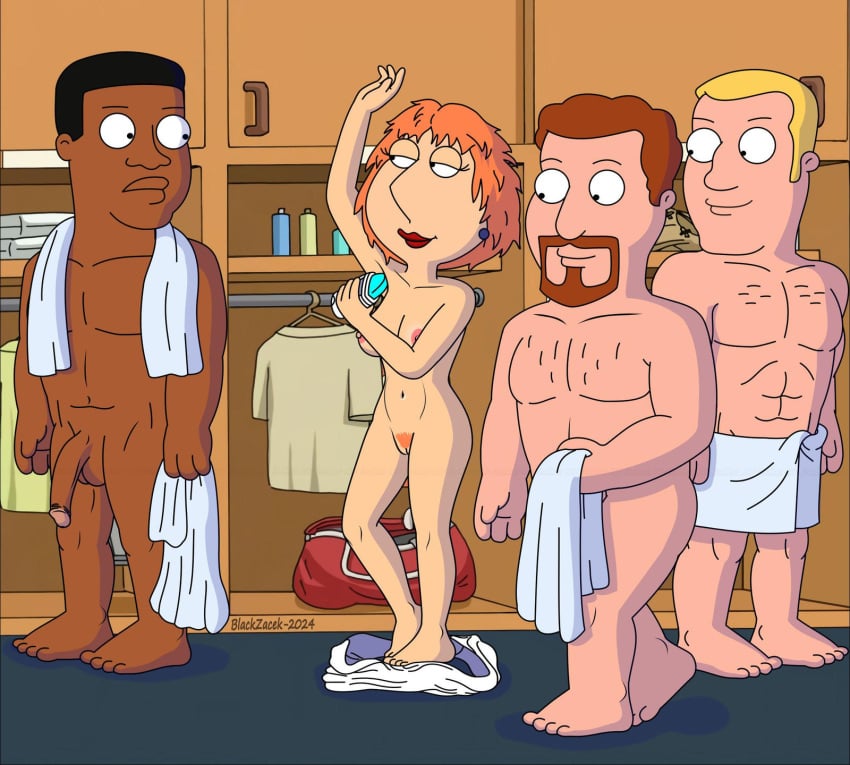 blackzacek dressing_room family_guy lois_griffin nude_female nude_male