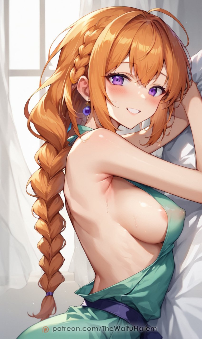 ai_generated anime_girl ecchi leah_(stardew_valley) original original_art original_artwork stardew_valley