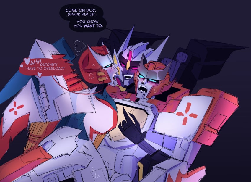 drift_(transformers) male pharma ratchet_(transformers) threesome transformers