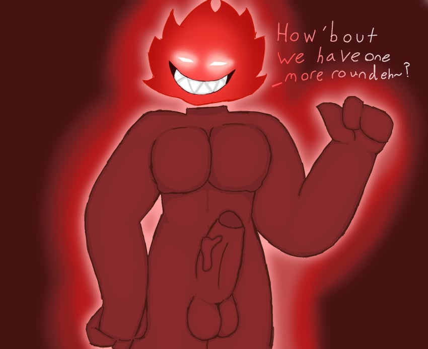 a-60 closed_fist closed_hand dark_background doors_(roblox) erect_penis flame_head floating_head glistening_teeth glowing_body glowing_eyes hard_cock looking_at_viewer lsplashgames male male_only maroon_background maroon_body pointing_at_self popping_out red_body red_penis red_skin roblox roblox_game roblox_horror_games sharp_fingers sharp_teeth talking_to_viewer thick_thighs white_eyes wide_hips wide_thighs