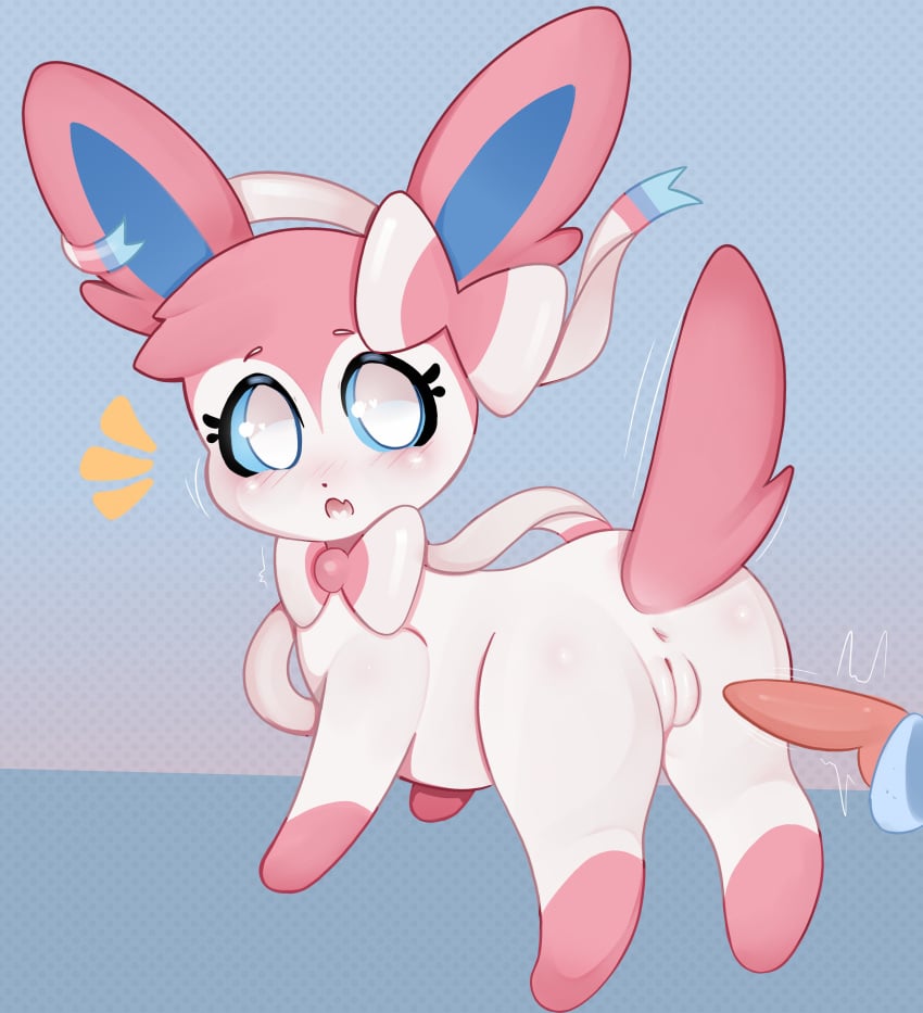 absurd_res ass derpy_hoovessss duo eeveelution female feral generation_6_pokemon genitals hi_res invalid_tag male male/female nintendo penis pokemon pokemon_(species) pussy sylveon