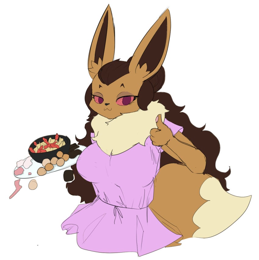 big_breasts breasts dativyrose eevee eveieomelet female huge_breasts ivee_rose pokemon pokemon_(species) tagme