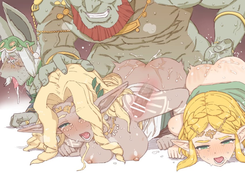 1boy 3girls bad_end breasts dubious_consent face_down_ass_up female_penetrated fingering foursome ganondorf ganondorf_(tears_of_the_kingdom) internal mineru nintendo princess_zelda rape sonia_(tears_of_the_kingdom) tears_of_the_kingdom the_legend_of_zelda vaginal_penetration zelda_(tears_of_the_kingdom) そうこ_(artist)