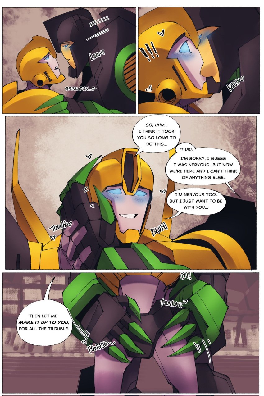 bumblebee_(transformers) grimlock_(transformers) male male/male transformers transformers_robots_in_disguise_(2015)