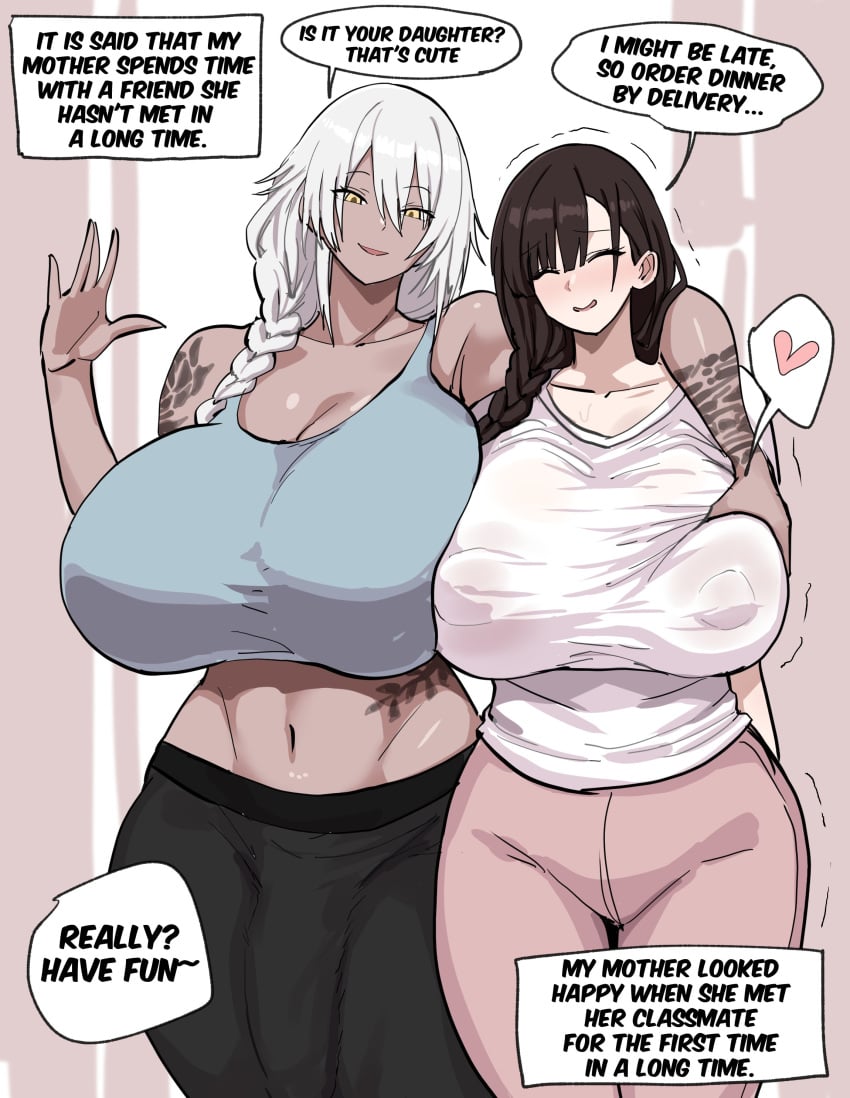 1futa 1girls belly belly_button big_breasts blush blushing breast_grab breasts bulge busty cheating cheating_mother cheating_wife clothed clothing cucked_by_futa cuckold dark-skinned_futanari dark_skin dialogue dominant_futanari duo english_text female flaccid fully_clothed futa futanari gold_eyes golden_eyes hips huge_breasts huge_cock human large_breasts light-skinned_female light_skin massive_breasts milf milf_futa motherly_cuckold netorare nipple_bulge nipples_visible_through_clothing ntr penis_bulge penis_under_clothes shorts smile smiling sports_bra sports_shorts sportswear squeezing_breast standing tagme tattoos text touching_breast tummy wide_hips workout_clothes workout_clothing xipa