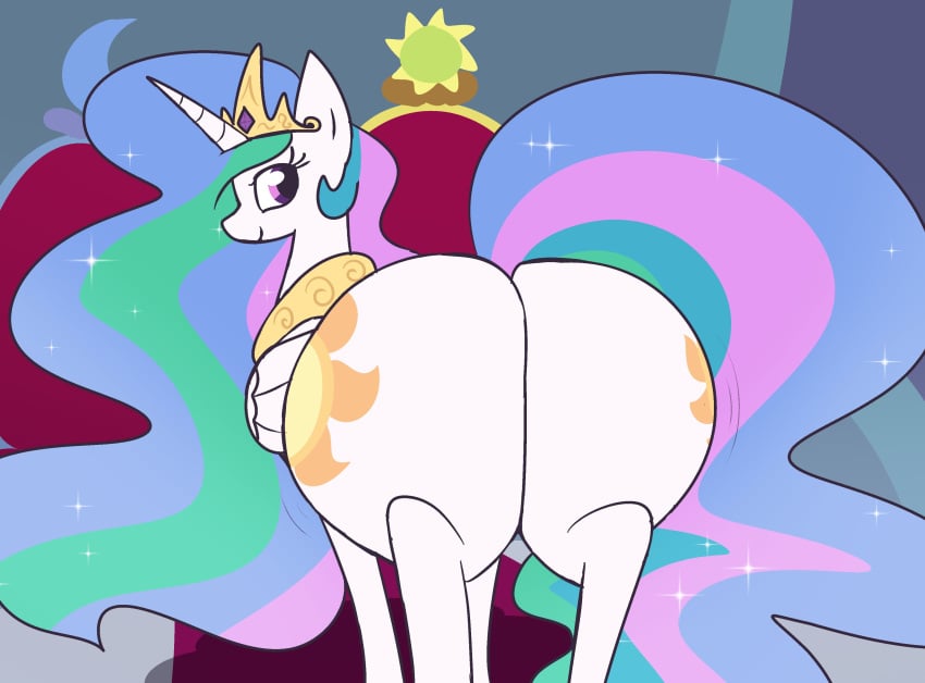 big_ass bubble_butt female feral gravtitty huge_ass my_little_pony princess_celestia_(mlp) tagme thick_thighs wide_hips