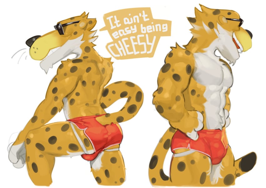 anthro cheetah cheetah_print cheetah_tail cheetos chester_cheetah furry furry_only kogito male male_anthro male_focus male_furry male_only mascot orange_fur sunglasses tagme whiskers