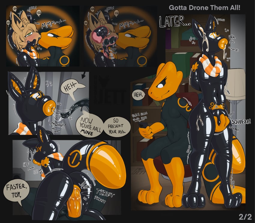 anal anal_penetration ball_squeeze bdsm bodily_fluids bondage bound brainwashing bulge chastity_bulge chastity_device clothing cum cum_drip cum_in_mouth cum_inside dominant dripping drone eevee femboy fight fighting_pose french_kissing generation_1_pokemon genital_fluids goo_transformation grope groping_crotch hi_res intelligence_loss iq kiss_on_lips kissing latex latex_clothing latex_skinsuit latex_transformation lips lizard lock_bulge lock_symbol loser loss meme nintendo null null_bulge penetration penis_squeeze perma permanent pokemon pokemon_(species) pose prisoner reptile restrained rubberjett saliva saliva_string scalie skinsuit suit thick_lips tight_clothing tongue tongue_out transformation