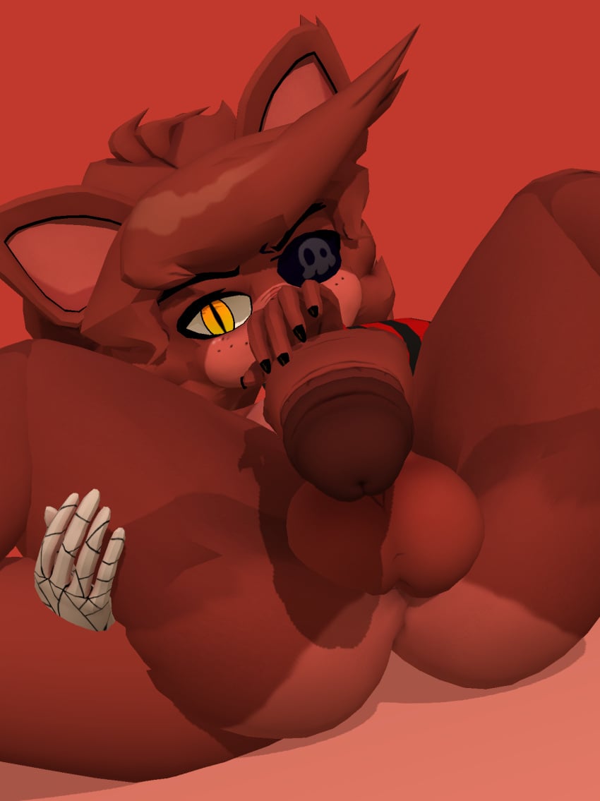 1boy 2025 3d 3d_(artwork) big_penis canine femboy fexa five_nights_at_freddy's fox foxy_(fnaf) fredina's_nightclub furry furry_male horn male penis pirate pussy solo solo_male testicles yellow_eyes