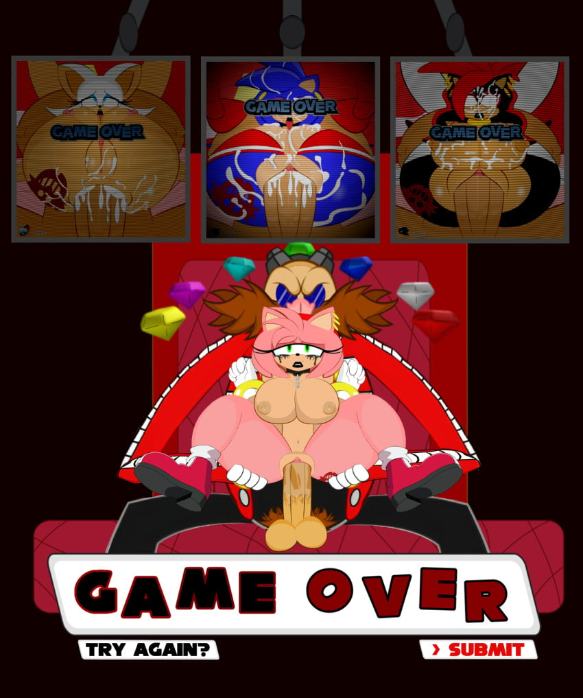 1girls amy_rose anthro belly_button_piercing big_breasts big_penis branding_mark chaos_emerald choker clothing ctrl-z cum defeat defeat_sex defeated defeated_heroine dominated domination dr._eggman edit evil_grin female game_over green_eyes hedgehog human_on_anthro large_breasts lipstick long_penis nipple_piercing nipples penetration piercings pink_fur protagonistsub_antagonistdom pubic_hair rape rouge_the_bat rule_63 sega sex shadow_the_hedgehog sonic_(series) sonic_the_hedgehog sonic_the_hedgehog_(series) sonic_transformed_2 sonic_transformed_3 sonique_the_hedgehog stretched_pussy torn_clothes vaginal_penetration wet