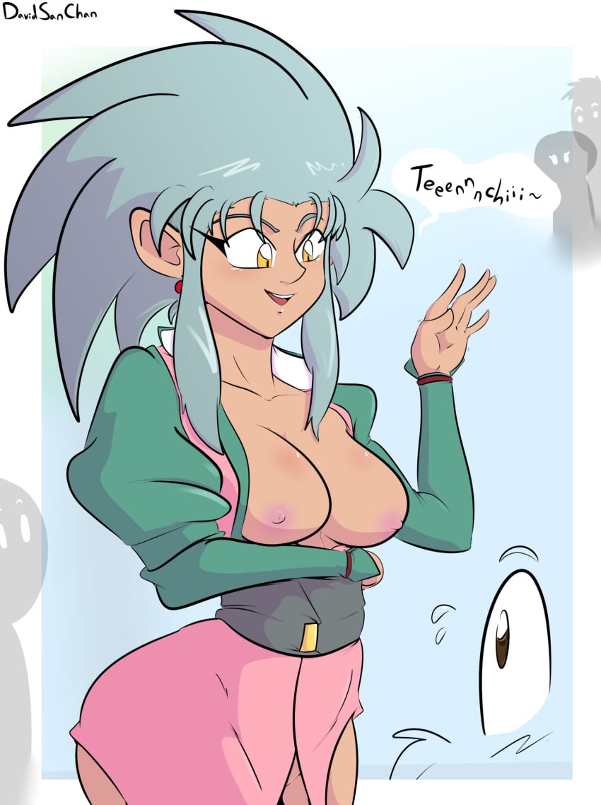 breasts davidsanchan female female_only nipples ryoko_hakubi tagme tenchi_muyo!