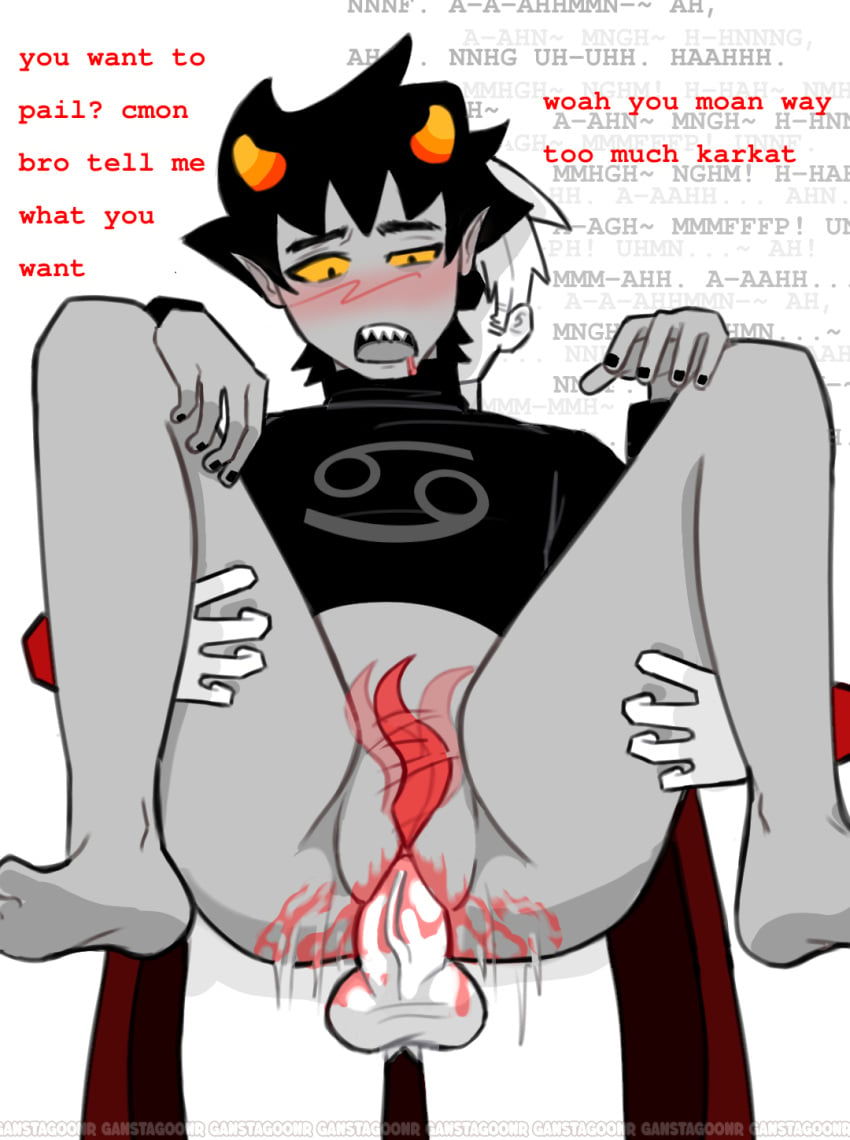 dave_strider davekat dirty_talk gay gfdi_dave homestuck homestuck_troll homies human interspecies karkat_vantas ms_paint_adventures tentacle troll yaoi