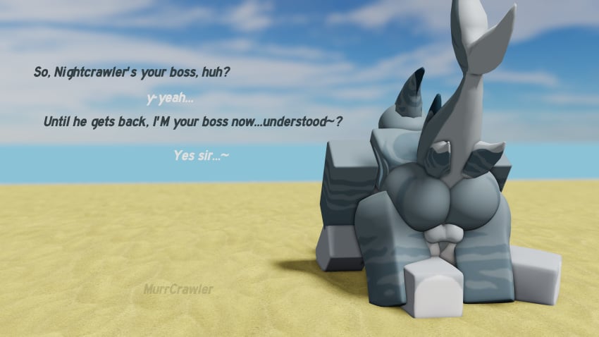 3d 3d_(artwork) anal anal_sex anthosa_(molecular_breakdown) balls fat_ass gay gay_domination gootraxian kaiju_paradise molecular_breakdown murrcrawler roblox roblox_game robloxian shork_(kaiju_paradise) speech text watermark