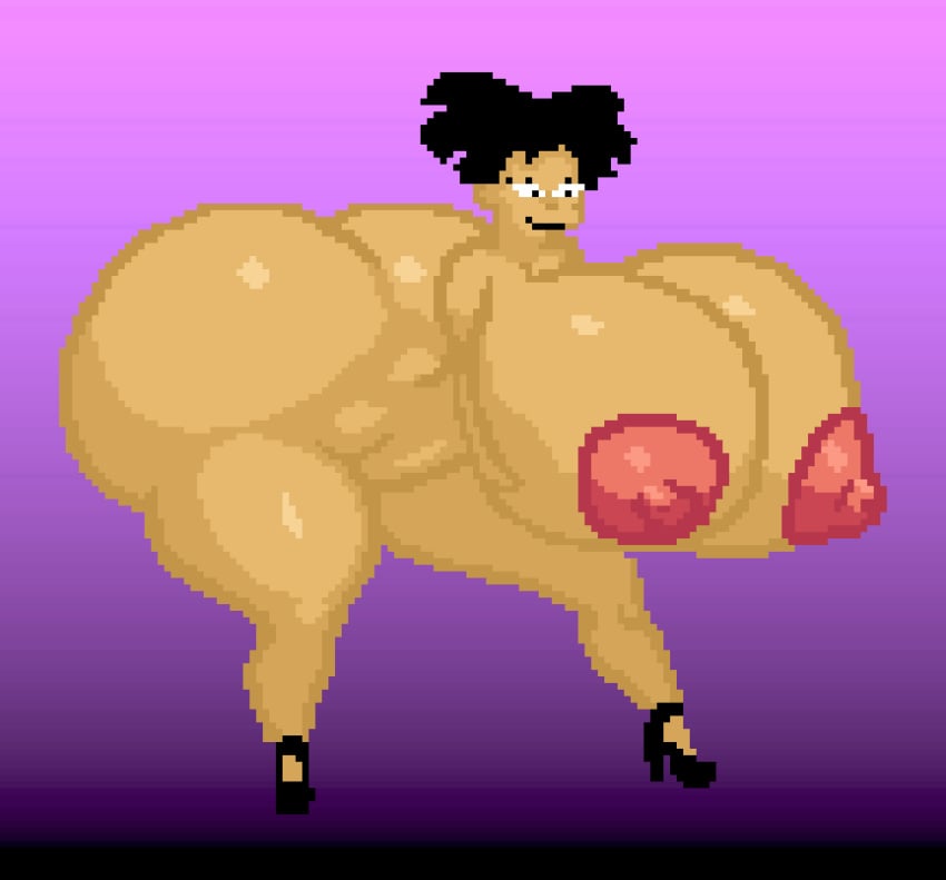 amy_wong animated bent_over big_ass big_breasts futurama huge_ass huge_breasts hyper pixel_animation pixel_art the_inclined_trunk