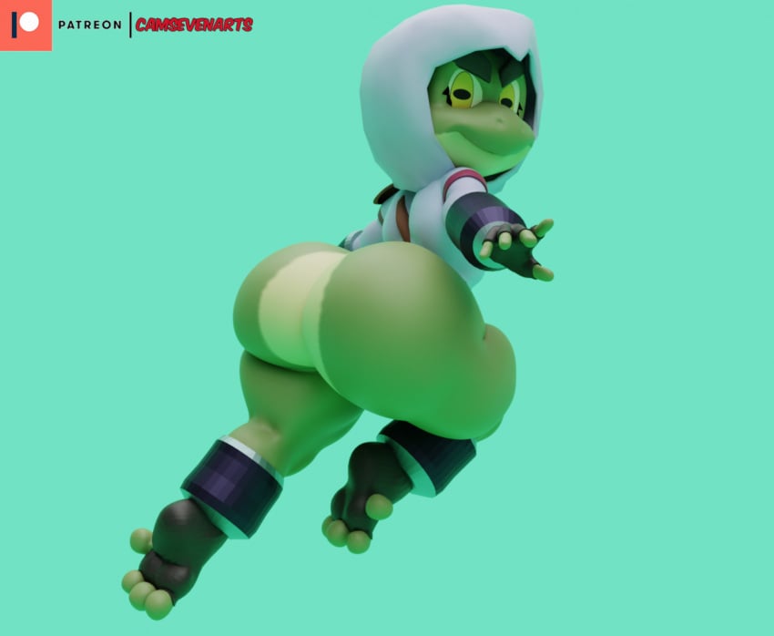 1boy ass big_ass big_butt bottomless bottomless_male bubble_ass bubble_butt bullfrog_(captain_laserhawk) camseven captain_laserhawk:_a_blood_dragon_remix fat_ass fat_butt femboy frog huge_ass huge_butt large_ass large_butt male male_only solo solo_male thick_ass thick_butt