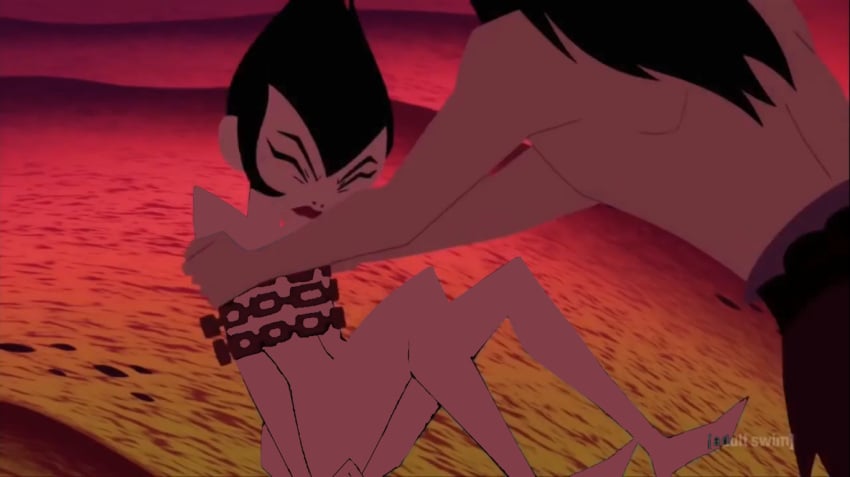 ashi_(samurai_jack) bondage daughters_of_aku edit male samurai_jack samurai_jack_(character)