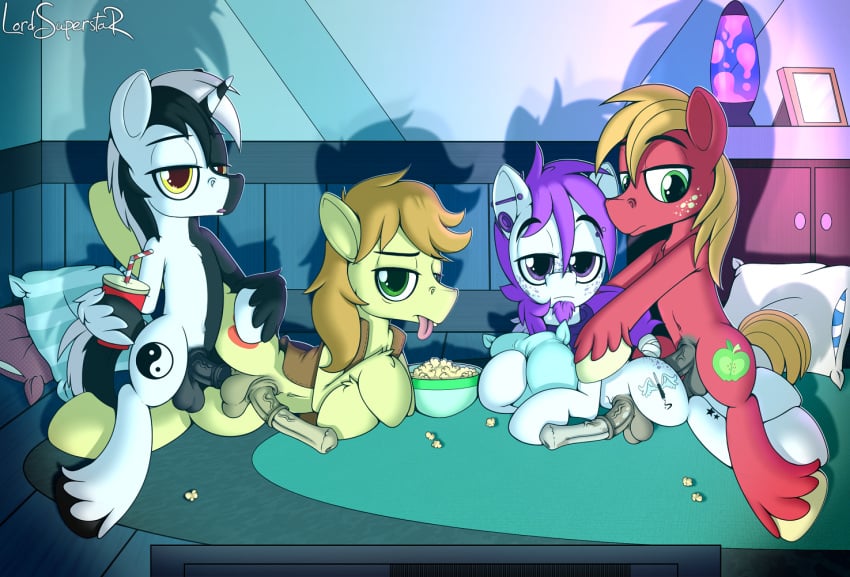 big_macintosh_(mlp) braeburn_(mlp) fallen_wings fan_character friendship_is_magic furffles_paloosa lord_superstar male my_little_pony yaoi