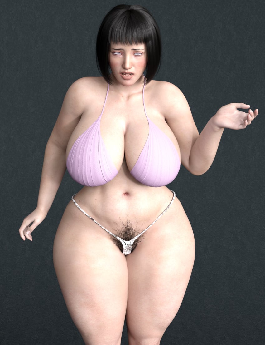 3d 3d_(artwork) angry_face asian asian_female barely_clothed big_ass big_breasts bikini bikini_bottom black_hair clothed confused_expression confused_face confused_look embarassed hairy hairy_pussy hyuuga_hinata japanese_clothes naive naruto naruto_(series) naruto_shippuden onlythicks proving_clothes pubes pubes_exposed pubic_hair pubic_hair_peek purple_eyes short_hair skimpy_bikini skimpy_clothes thick_ass thick_butt thick_hips thick_legs thick_thighs thong white_skin