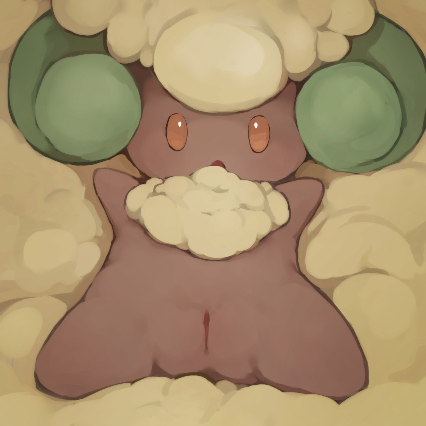 1girls cotton fairy female feral full_body fur furry furry_only hi_res lying nintendo nude on_back open_mouth orange_eyes pokémon_(species) pokemon pokemon_(species) pussy solo spread_legs spreading uncensored video_games whimsicott youjomodoki