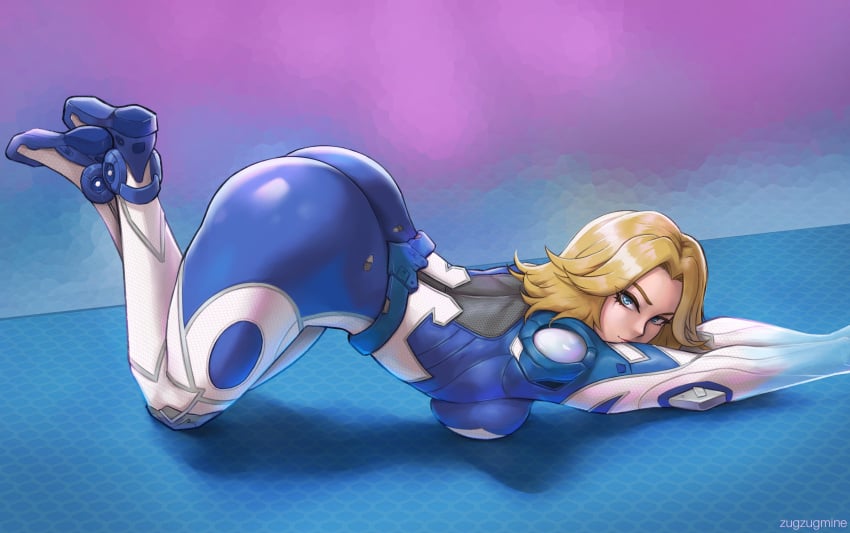 1girls ass ass_focus ass_up big_ass big_butt blonde_hair blue_eyes bodysuit bubble_butt caked_up cheesecake dat_ass dumptruck_ass fat_ass heroine huge_ass huge_breasts invisible_woman light-skinned_female light_skin looking_at_viewer marvel marvel_rivals medium_hair pawg posing round_ass sue_storm superheroine thick_thighs tight_clothing video_games wide_hips zugzugmine